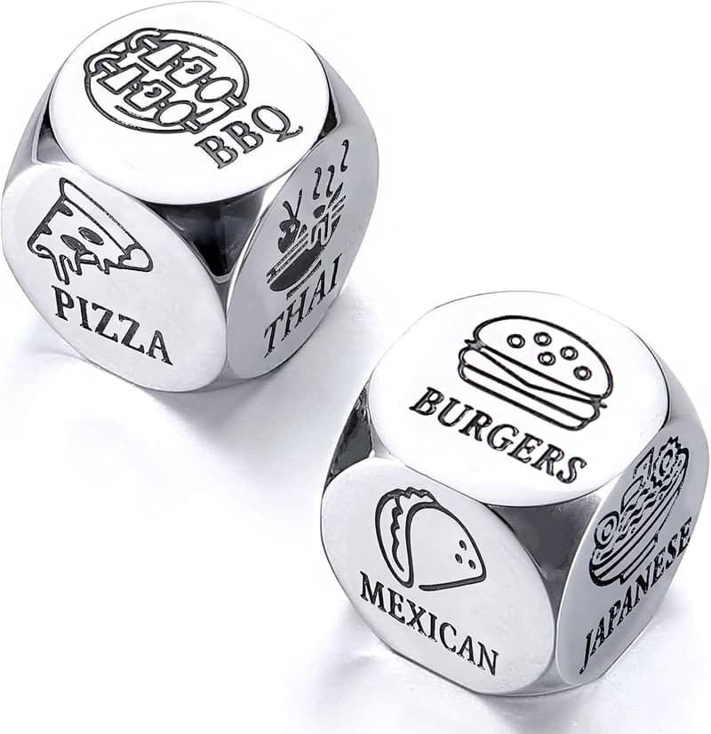 6th Anniversary Steel Dice Gifts for Couples