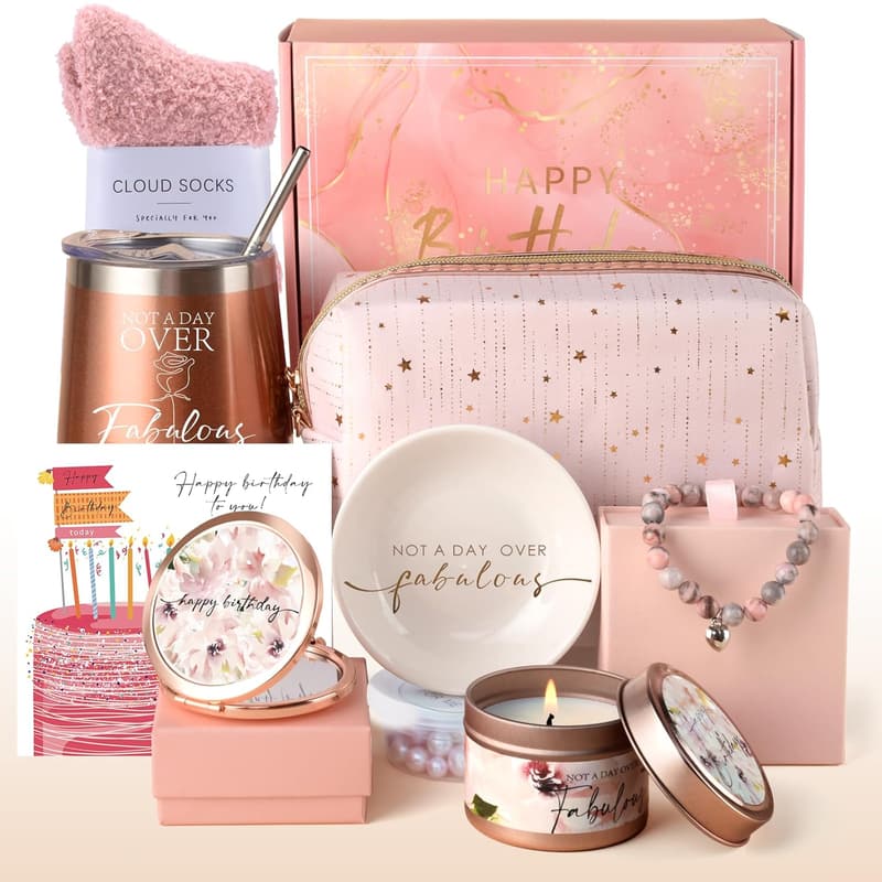 Birthday Gift Basket for Women - Friendship Gift Set for Her