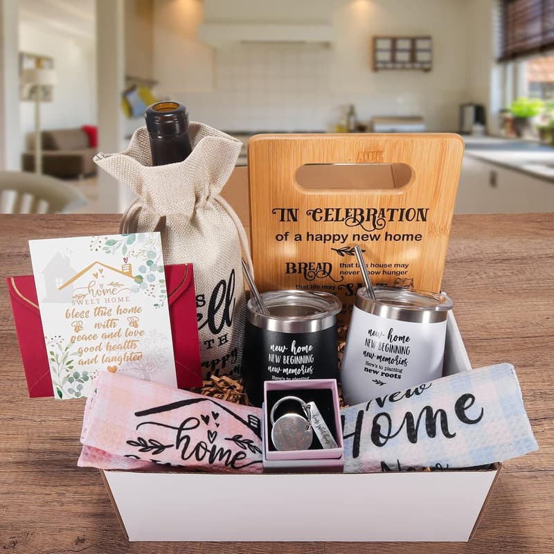 New Home Gift Basket for Couples - Perfect Housewarming Present