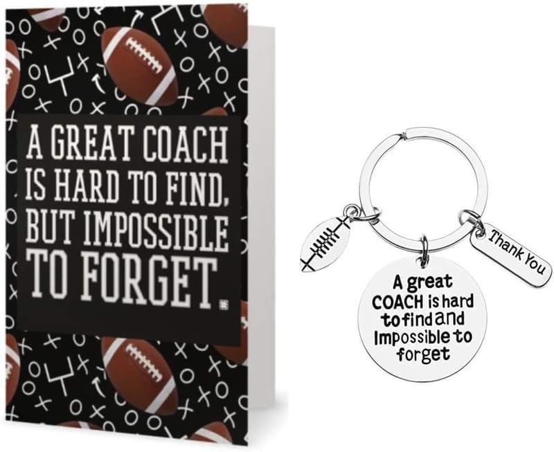 Football Coach Keychain – Inspirational Gift for Coaches