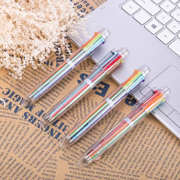 22 Pack Retractable Multicolor Ballpoint Pens for Kids