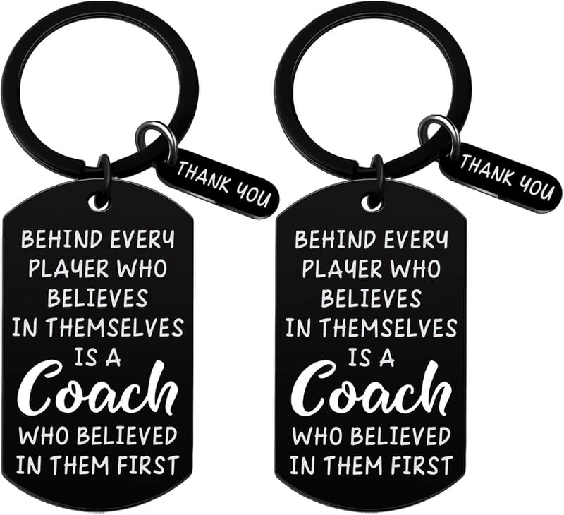 Team Appreciation Keychain Gift for Coaches and Instructors