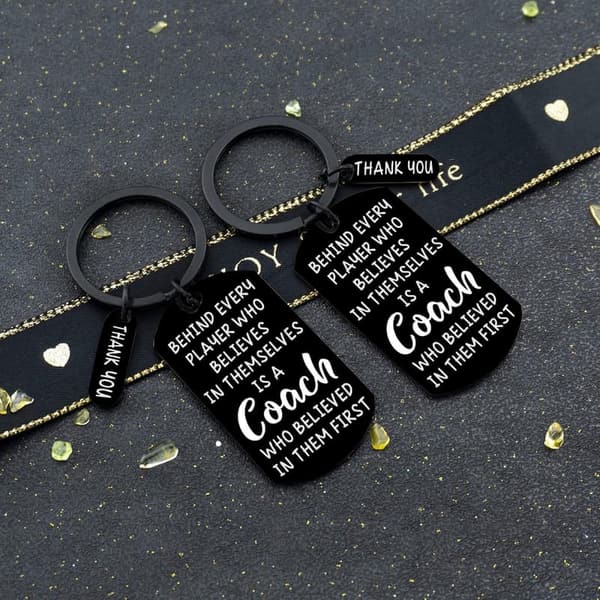 Team Appreciation Keychain Gift for Coaches and Instructors