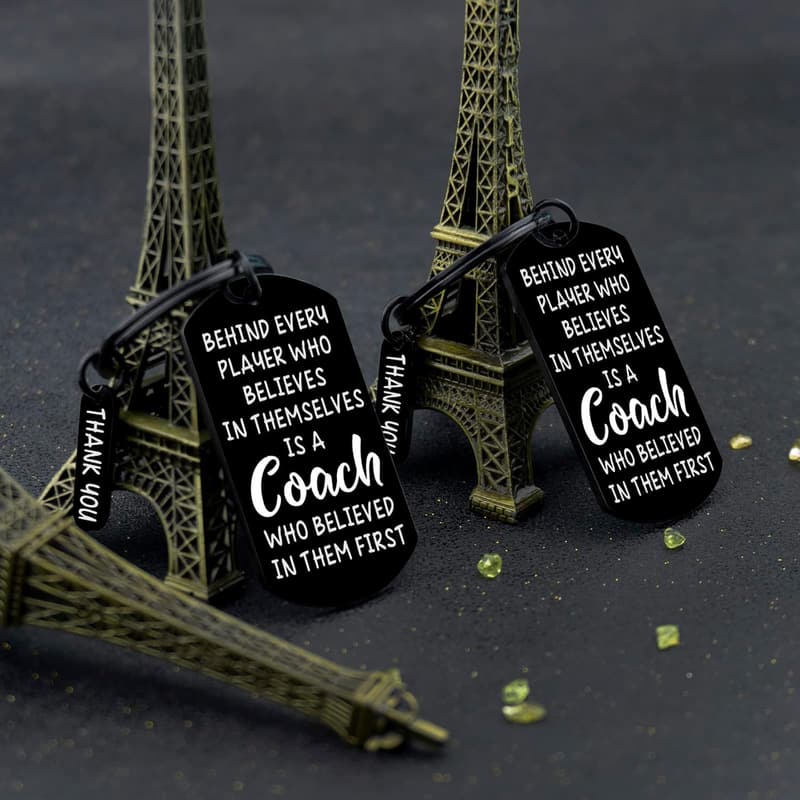 Team Appreciation Keychain Gift for Coaches and Instructors