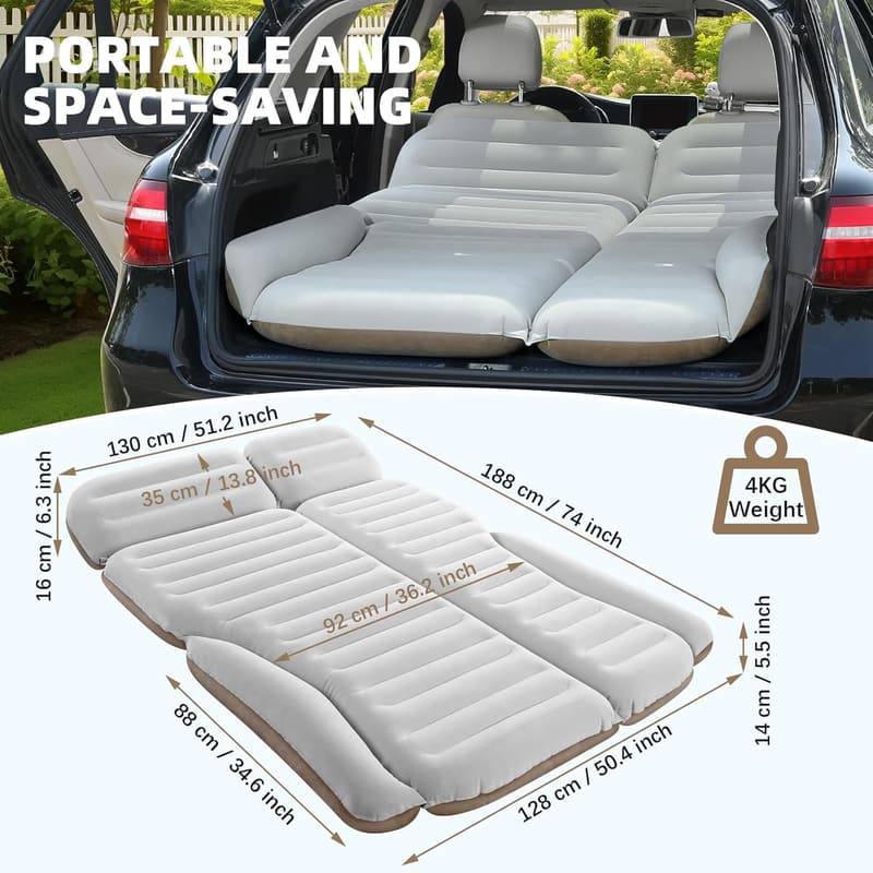 Portable Inflatable SUV Air Mattress for Camping & Travel