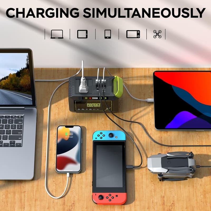 Portable Power Station 88Wh for Camping & Outdoor Emergencies