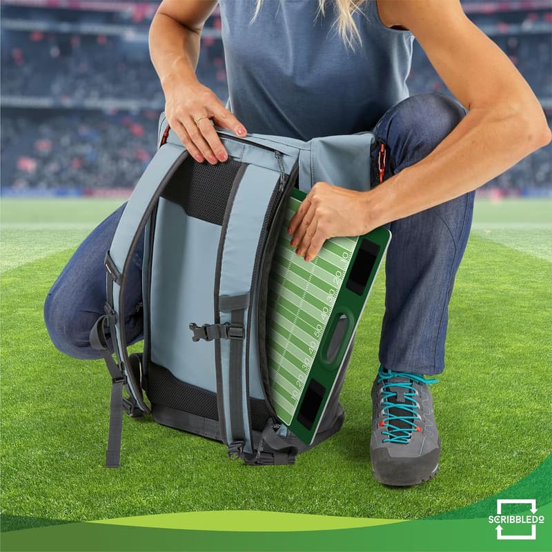 Double-Sided Football Coaching Dry Erase Board with Markers