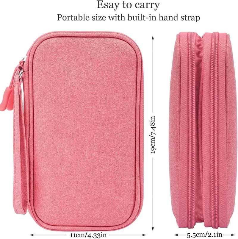 Travel Organizer Case for USB Cables and Accessories, Waterproof