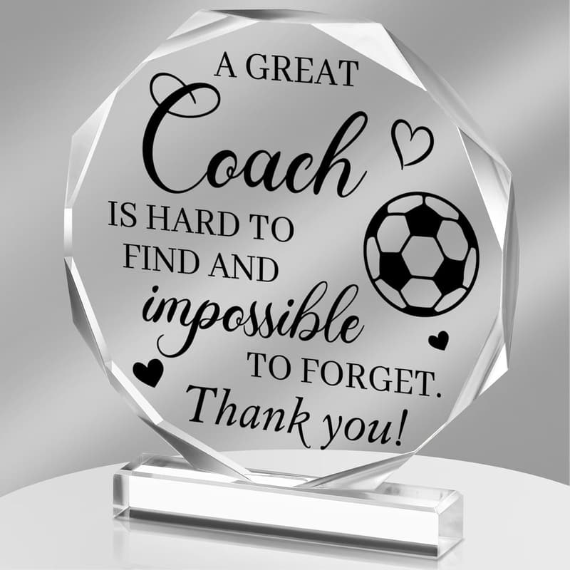 Inspirational Acrylic Appreciation Sign for Coaches and Coworkers