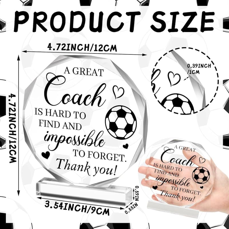 Inspirational Acrylic Appreciation Sign for Coaches and Coworkers