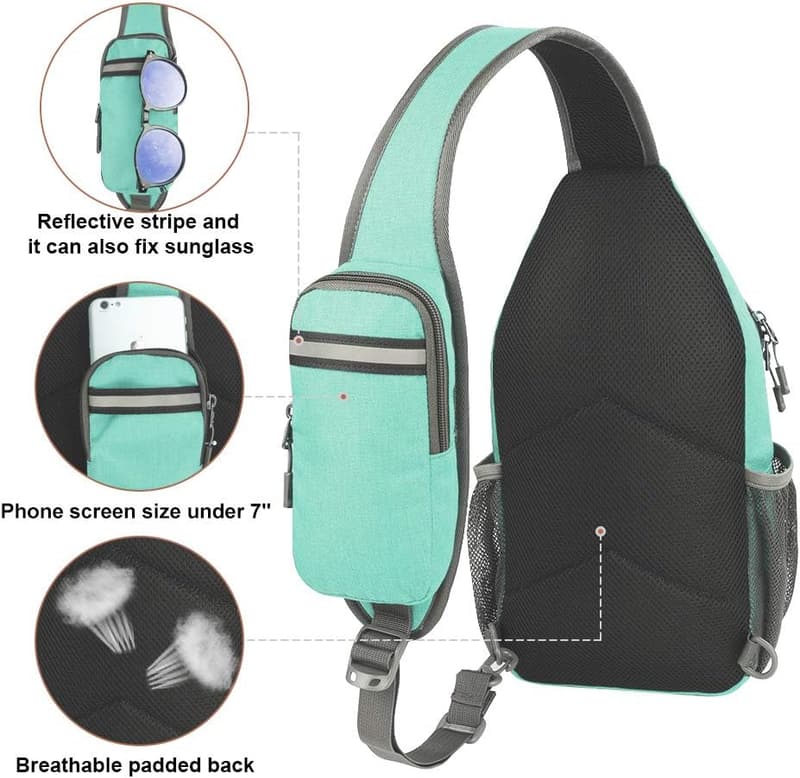 Waterfly Crossbody Sling Bag for Travel & Hiking