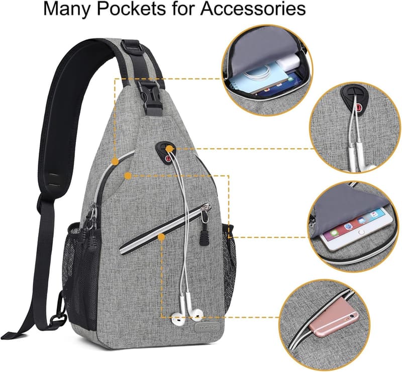 MOSISO Sling Backpack - Multipurpose Crossbody Daypack