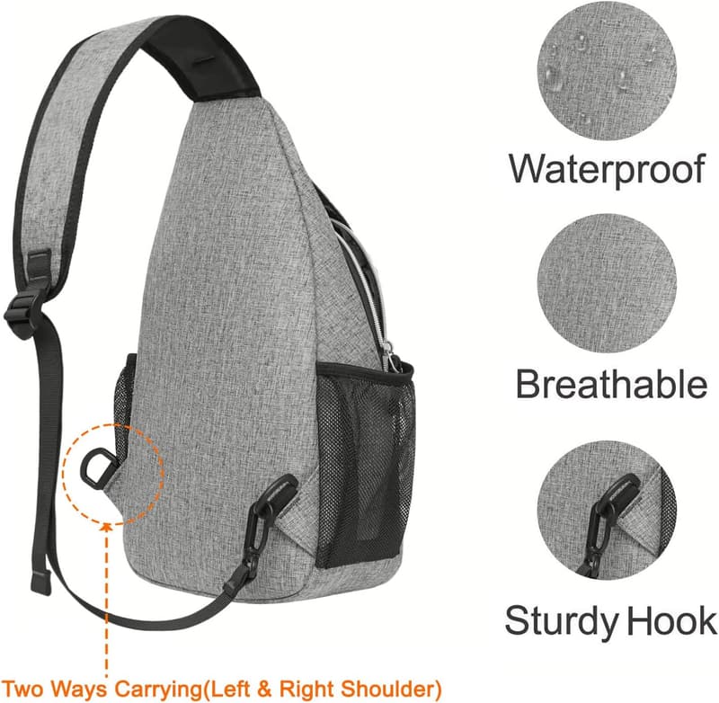 MOSISO Sling Backpack - Multipurpose Crossbody Daypack