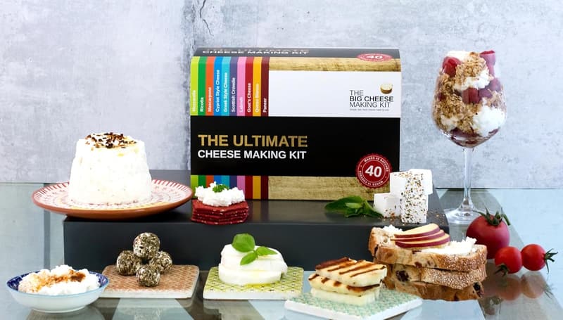 DIY Cheese Making Kit - 10 Varieties, Includes Rennet & Guide