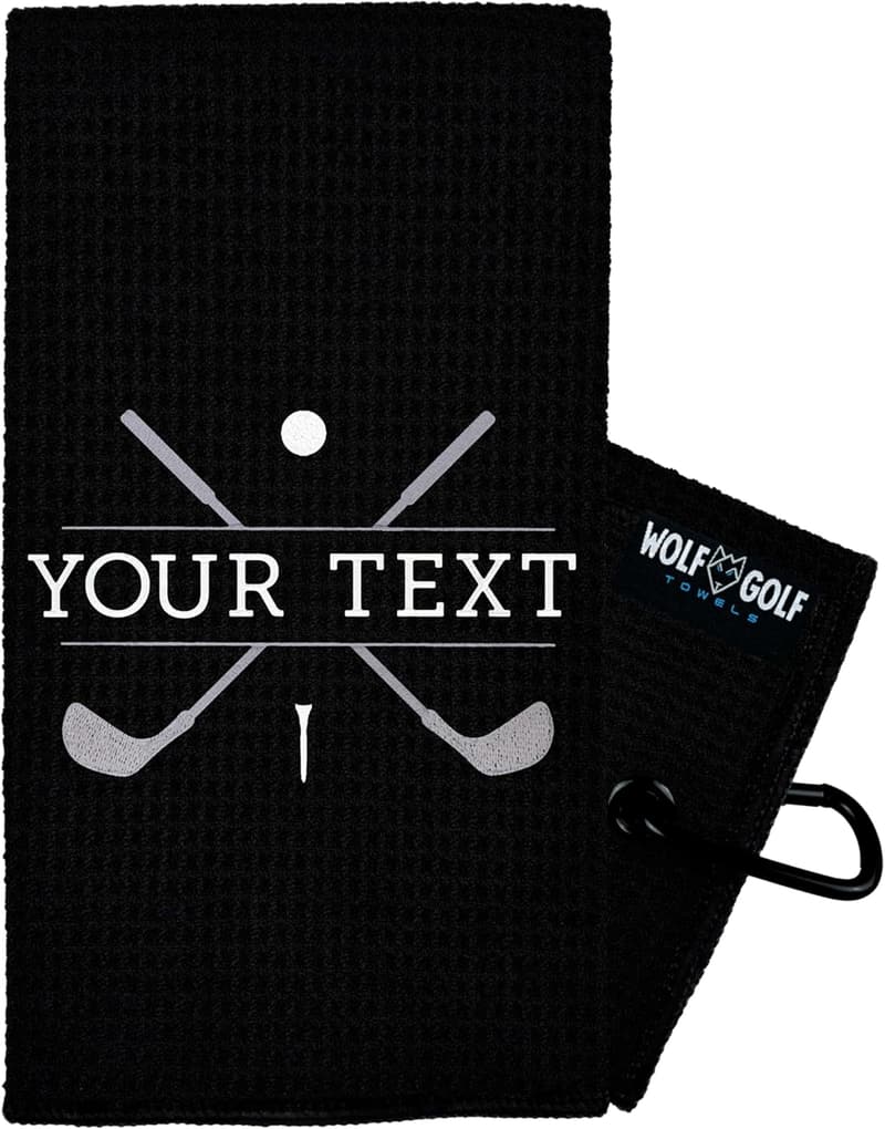 Custom Golf Towel – Personalized Golf Gift for Him or Her