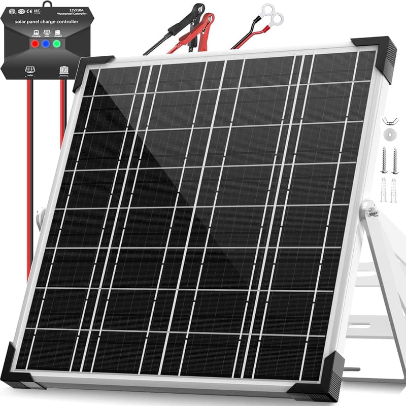 20W Waterproof Solar Panel Kit with Charge Controller for RVs