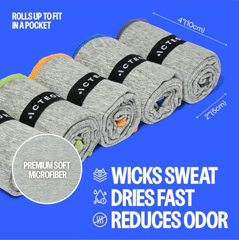 Quick Dry Microfiber Gym Towel - Odor-Free, Unisex, Fast Absorbent