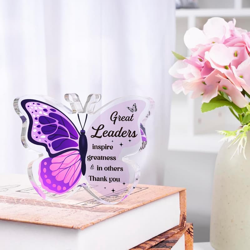 Boss's Day Butterfly Plaque for Women