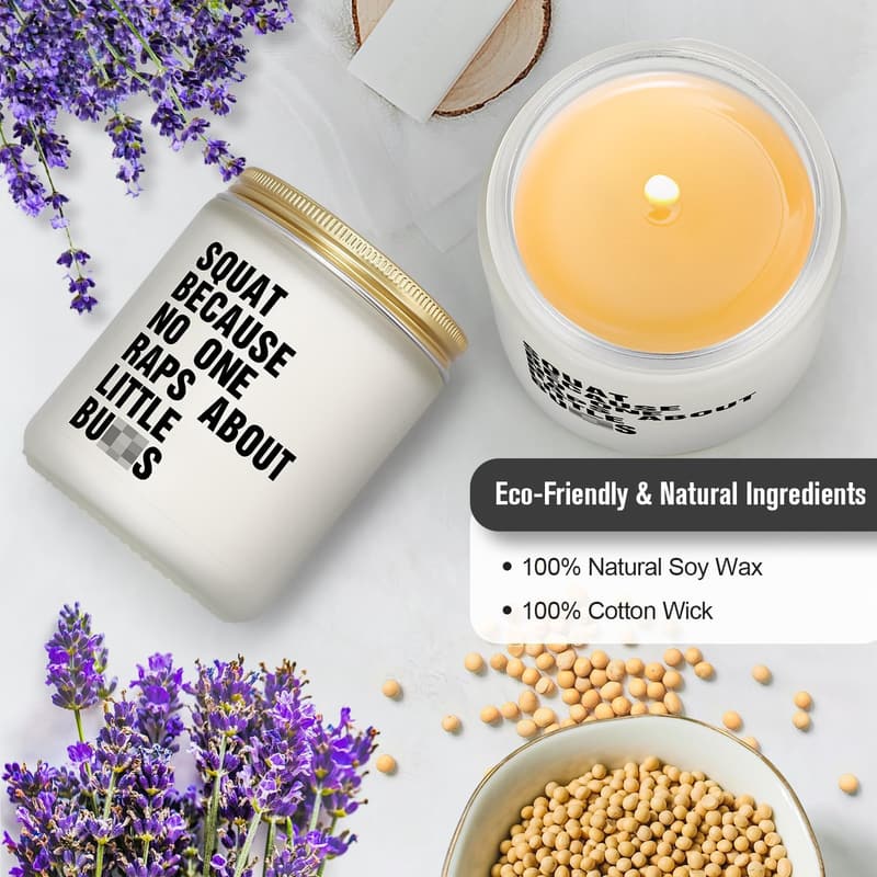 Fitness Motivation Candle - Inspirational Gift for Gym Lovers