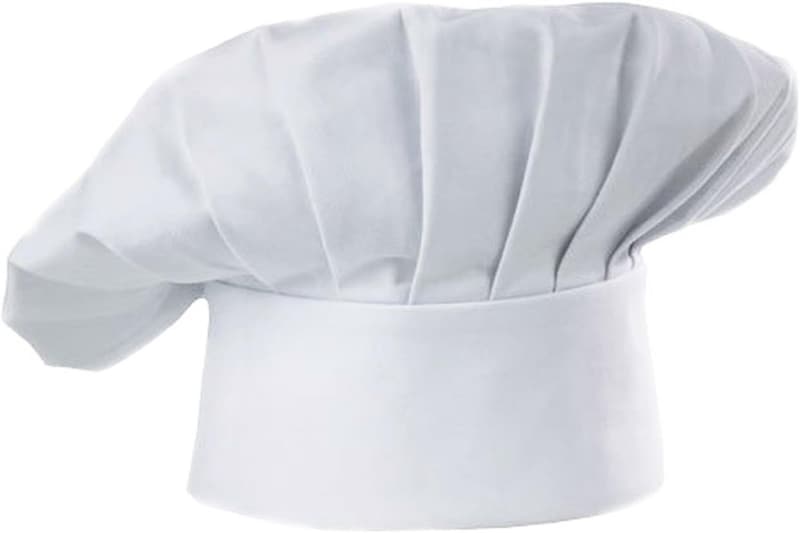 Adjustable Chef Hat for Adults & Kids - Elastic Cooking Cap
