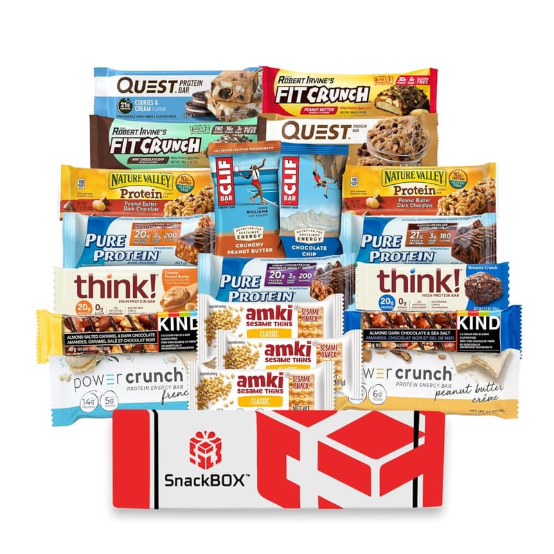 Healthy Protein Bar Variety Pack - Perfect for Gifts & Fitness