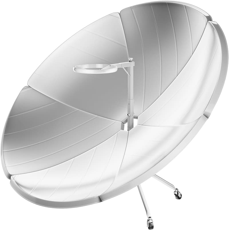 Portable 59-Inch Solar Cooker for Outdoor Cooking