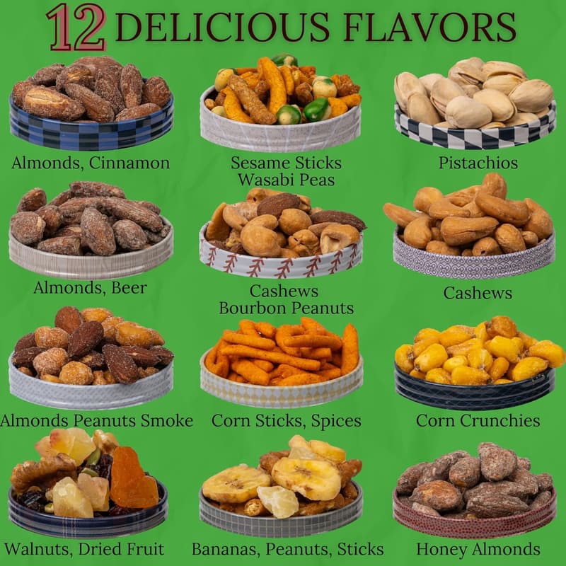 Father's Day Snack Box Gift Basket with Assorted Nuts