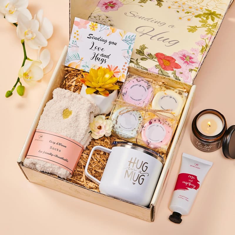 Valentine's Day Spa Gift Basket for Women - Self Care Essentials
