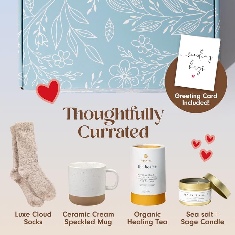 Get Well Soon Gift Box for Women - Organic Self-Care Package