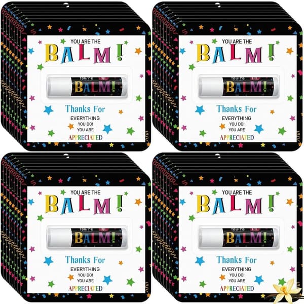 Teacher Appreciation Lip Balm Gift Set - 30 Pack for Staff