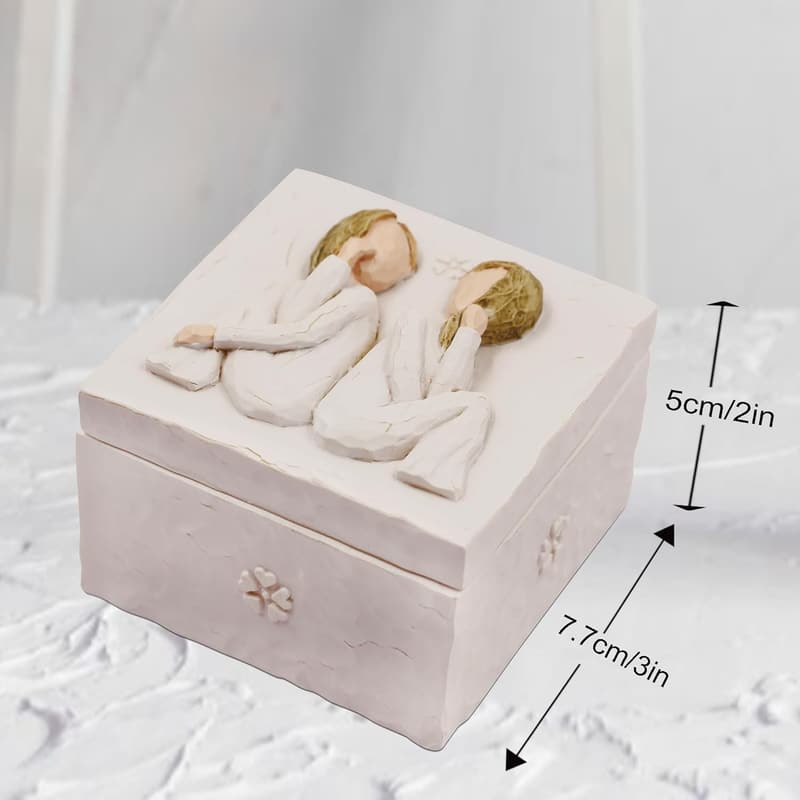 Hand-Painted Keepsake Box Gift for Women's Birthday