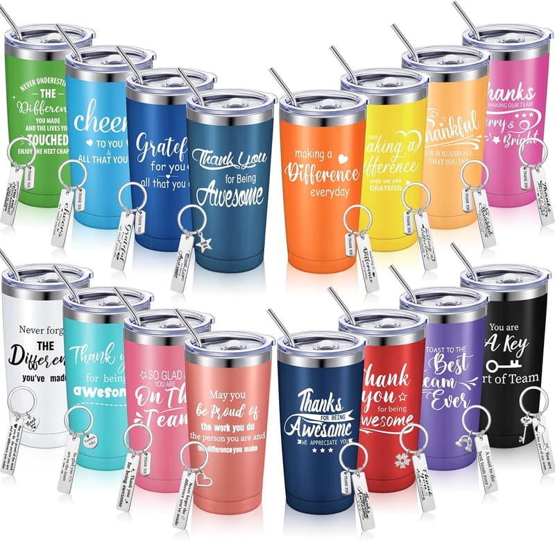 Inspirational 20 oz Stainless Steel Tumbler for Coworkers