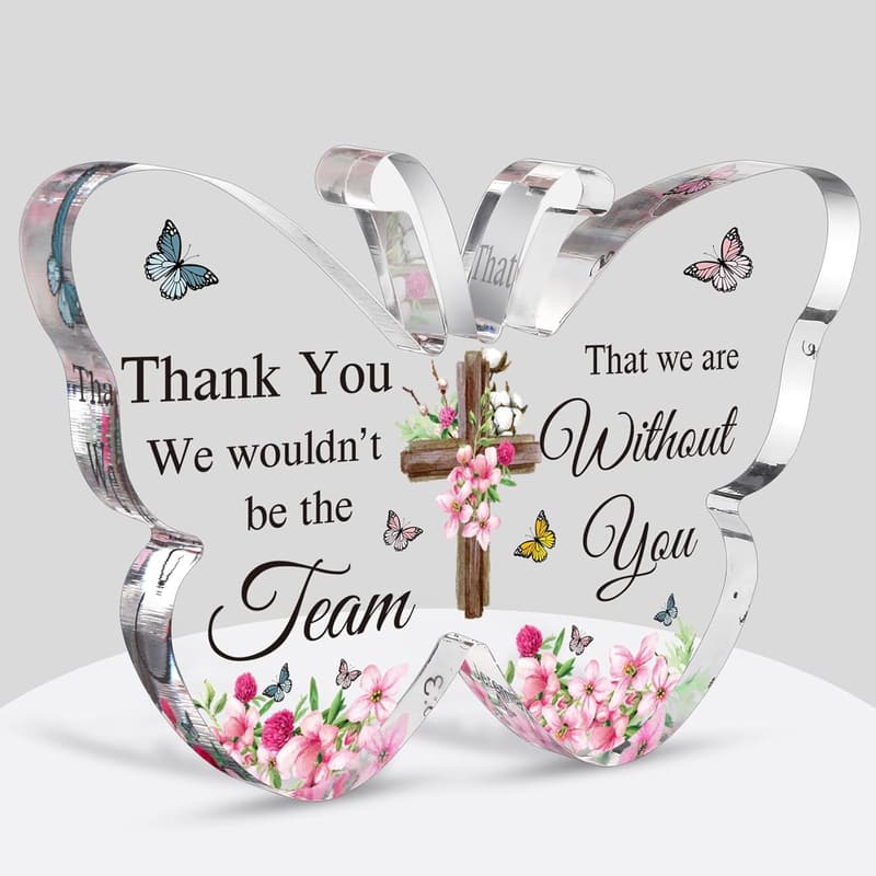 Inspirational Butterfly Paperweights for Team Gifts