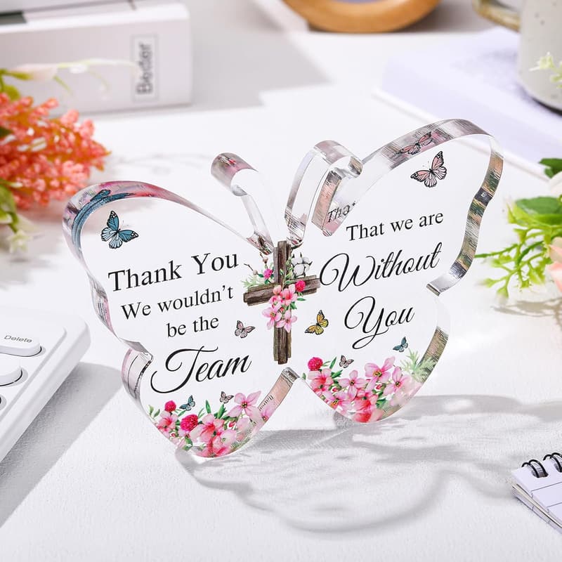 Inspirational Butterfly Paperweights for Team Gifts