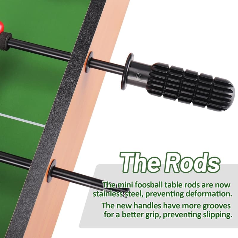 20-Inch Mini Foosball Table for Kids and Adults