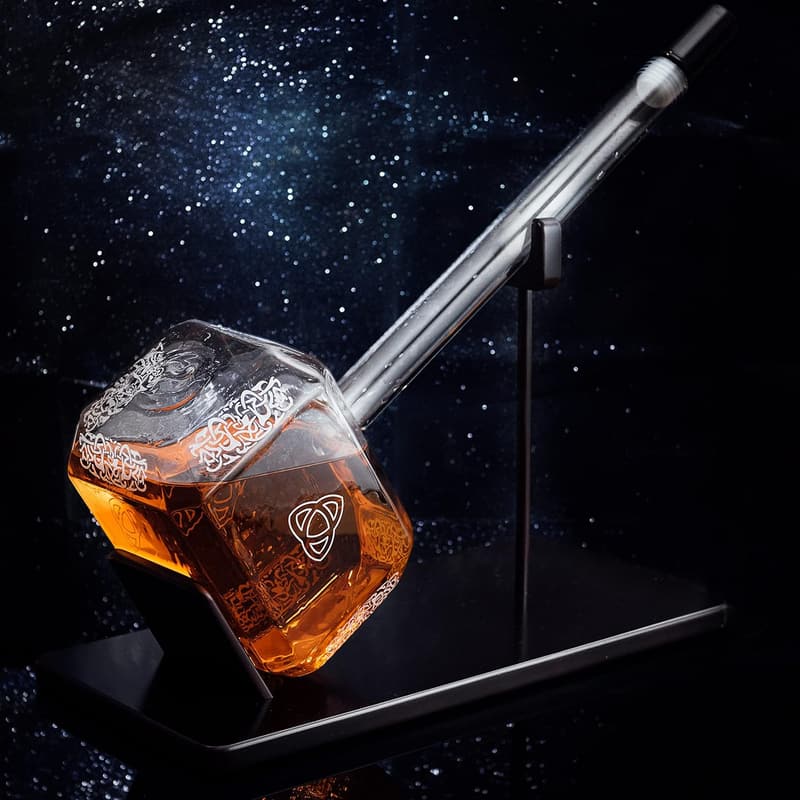 Thor's Hammer Decanter - 2000ml for Whiskey, Wine & Spirits