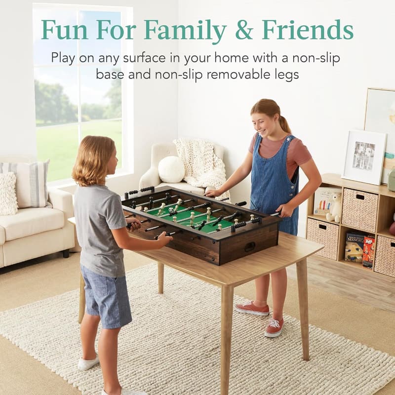 40in Compact Tabletop Foosball for Kids & Adults