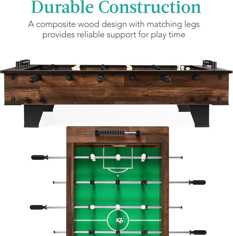 40in Compact Tabletop Foosball for Kids & Adults