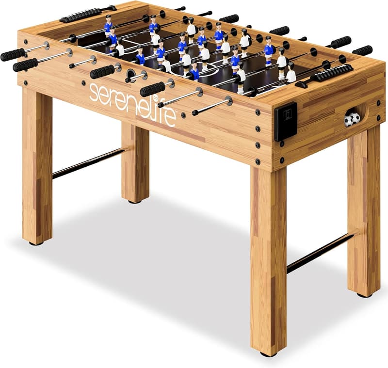 Indoor Competition Foosball Table with 2 Balls & 2 Cup Holders