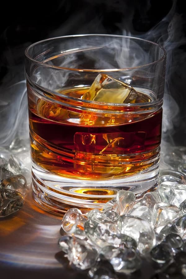 Unique Rotating Glass Tumbler for Whiskey, Scotch, and Bourbon