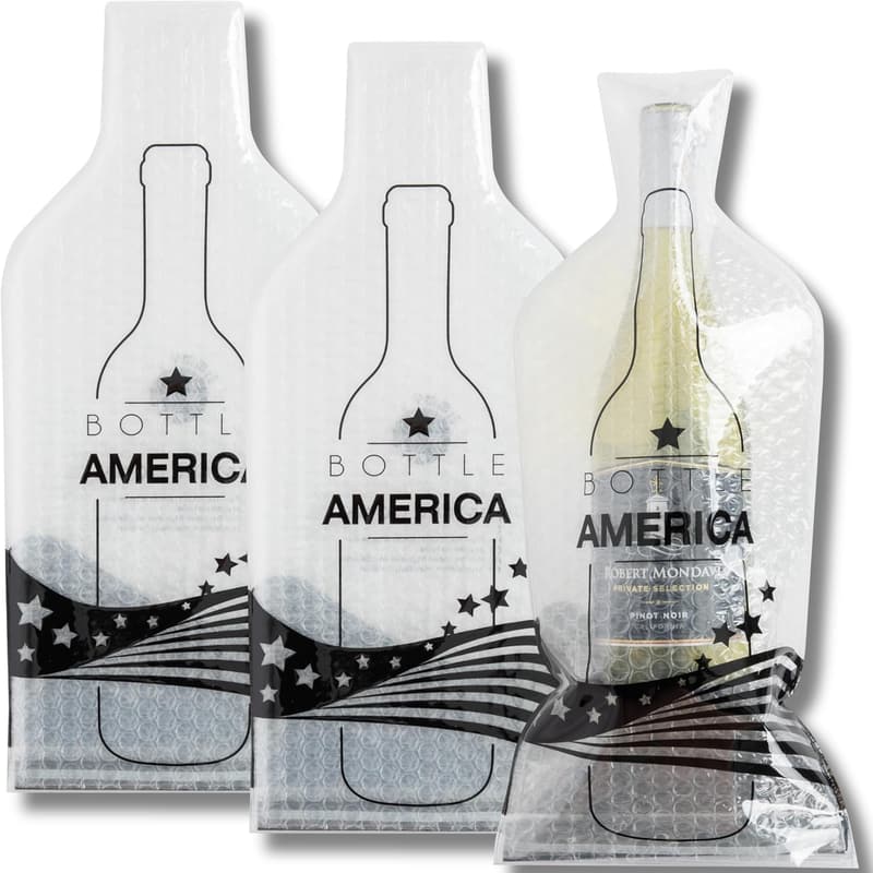 Durable Reusable Wine Bags - 3-Pack for Travel & Gifts