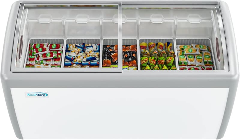 KoolMore 16 Cu. Ft. Commercial Ice Cream Freezer Display Case