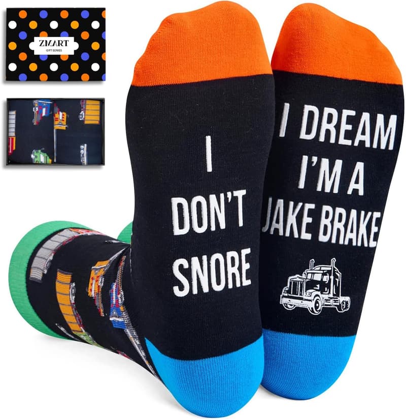 Trucking Gifts for Men - Funny Novelty Socks Set
