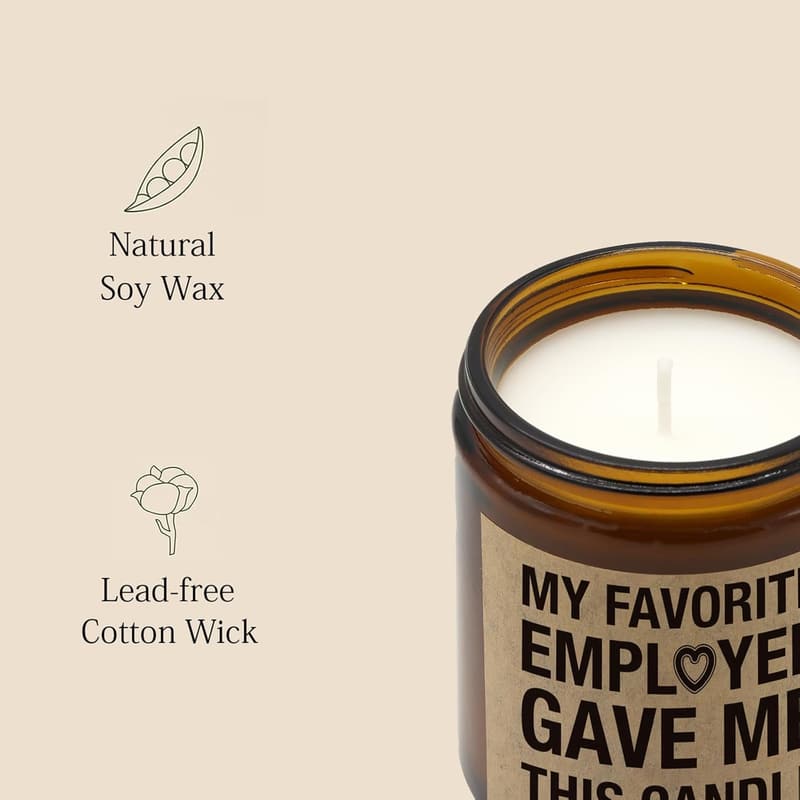 Boss Day Vanilla Coconut Scented Candle for Women (7oz)
