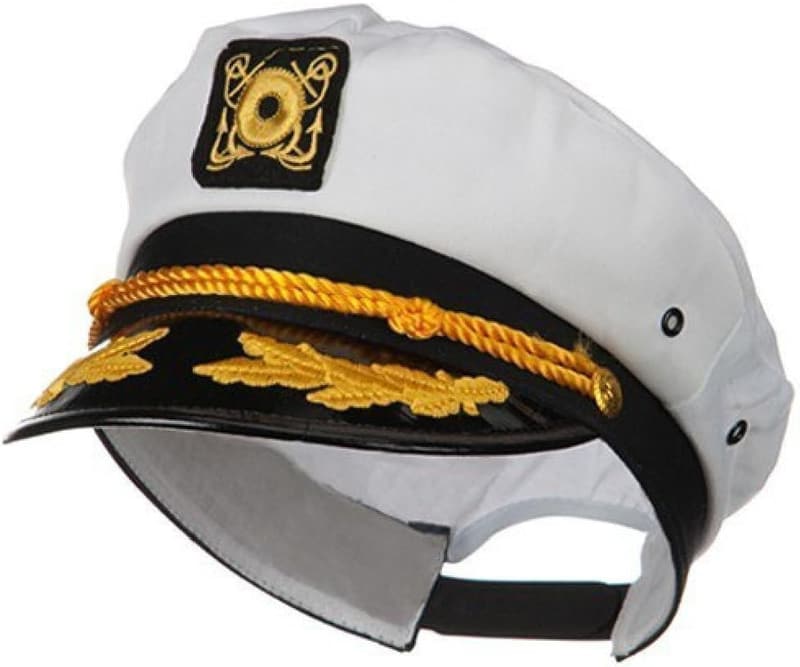 Navy Adjustable Captain's Yacht Sailor Hat Costume Accessory