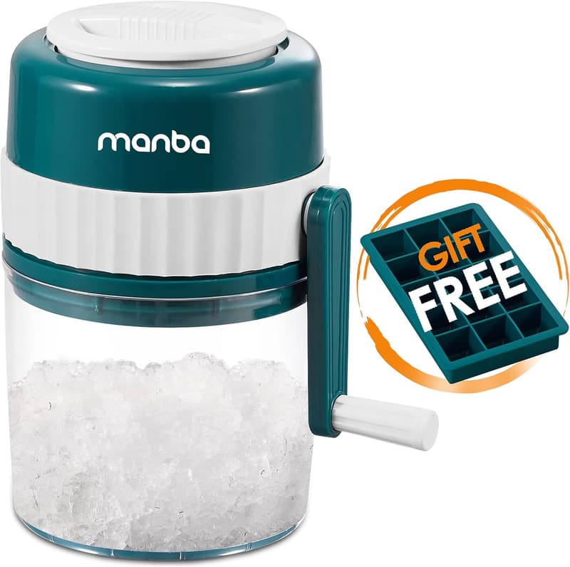 Portable Ice Shaver and Snow Cone Machine with Free Trays