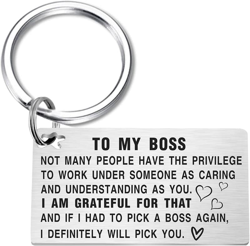 Boss Day Keychain - Appreciation Gift for Your Boss