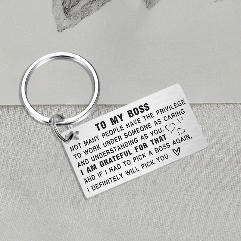 Boss Day Keychain - Appreciation Gift for Your Boss