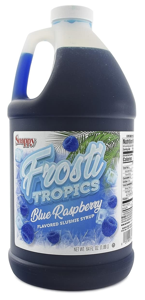 Blue Raspberry Slushy Mix for Kids' Drink Machines, 1/2 Gallon