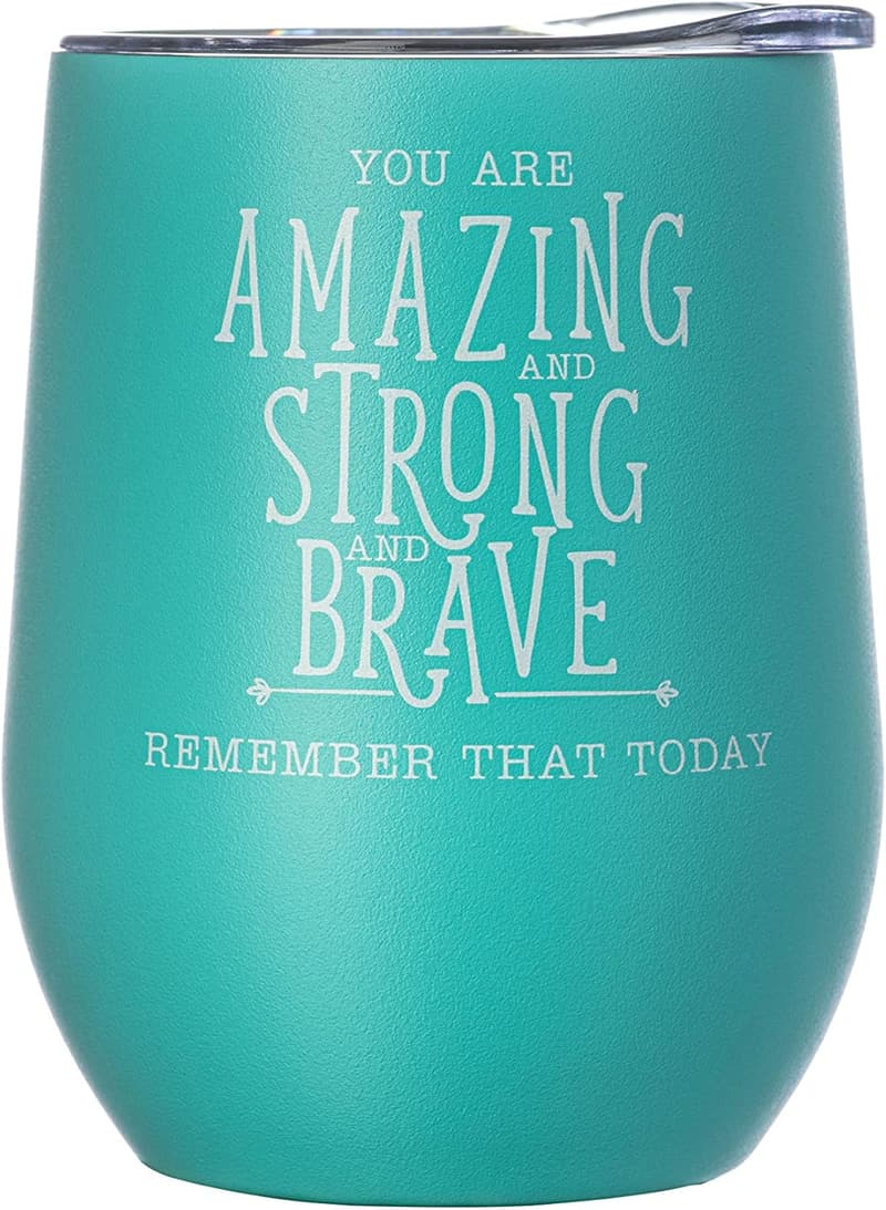 Thank You Insulated Wine Tumbler Gift for Women
